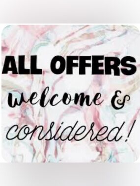 Reasonable offers on items accepted